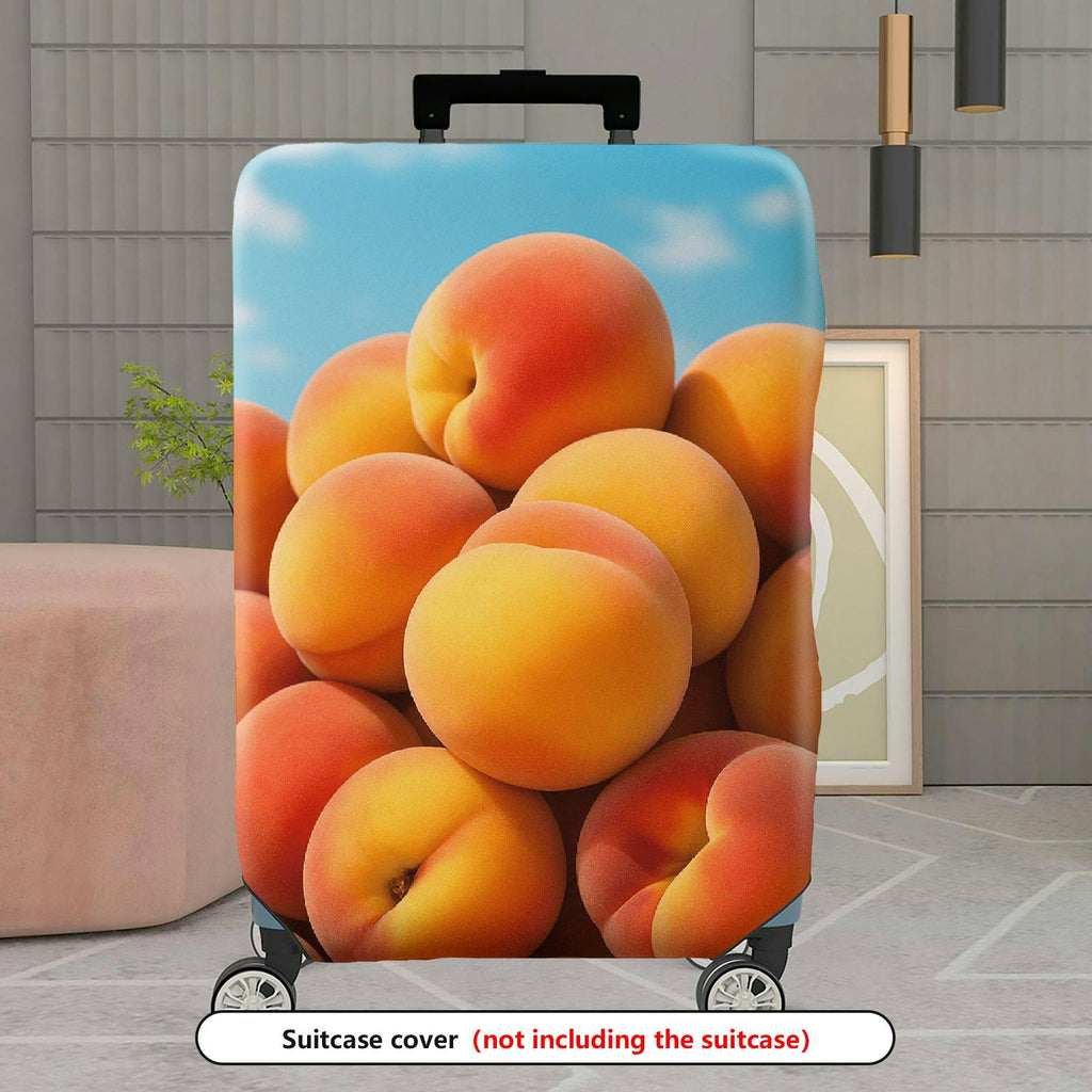 1-Piece Peach Fruit Cute Journey Fashion Travel  Suitcase Luggage Cover, Stretch Protective Sleeve