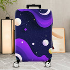 1-Piece Night Sky Galaxy Cosmic Stars Planets Abstract  Suitcase Luggage Cover, Stretch Protective Sleeve