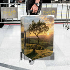 1-Piece Nature Sunset Tree Landscape Scenic Outdoor Travel  Suitcase Luggage Cover, Stretch Protective Sleeve