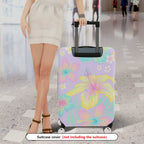 1-Piece Colorful Floral Tropical Vacation Summer Holiday  Suitcase Luggage Cover, Stretch Protective Sleeve