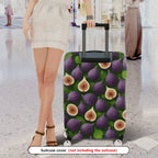 1-Piece Fig Leaf Fruit Nature Travel Holiday  Suitcase Luggage Cover, Stretch Protective Sleeve