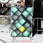 1-Piece Abstract Geometric Modern Artistic Colorful  Suitcase Luggage Cover, Stretch Protective Sleeve