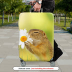 1-Piece Cute Animal Flower Nature Spring Travel  Suitcase Luggage Cover, Stretch Protective Sleeve