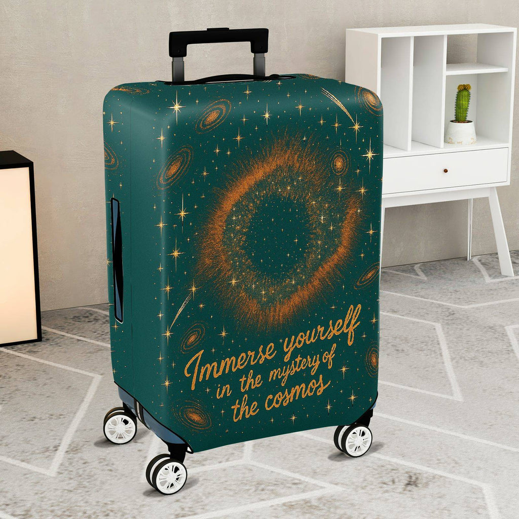 1-Piece Galaxy Starry Sky Space Cosmic Astronomy  Suitcase Luggage Cover, Stretch Protective Sleeve