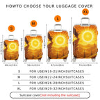 1-Piece Eagle Sun Landscape Nature Scenic Majestic  Suitcase Luggage Cover, Stretch Protective Sleeve