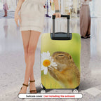 1-Piece Cute Animal Flower Nature Spring Travel  Suitcase Luggage Cover, Stretch Protective Sleeve
