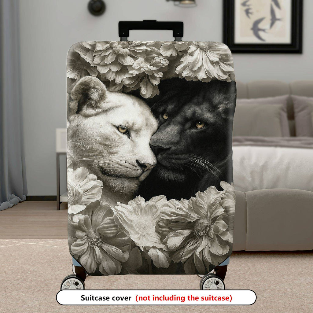 1-Piece Animal Floral Artistic Decorative Elegant Stylish  Suitcase Luggage Cover, Stretch Protective Sleeve