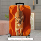 1-Piece Wildlife Animal Desert Landscape Orange Nature Stylish  Suitcase Luggage Cover, Stretch Protective Sleeve
