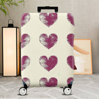 1-Piece Heart Pattern Romantic Love Passion Holiday Vacation  Suitcase Luggage Cover, Stretch Protective Sleeve