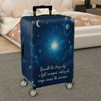1-Piece Starry Night Cosmic Universe Galaxy Celestial Moon  Suitcase Luggage Cover, Stretch Protective Sleeve