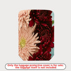 1-Piece Floral Chrysanthemum Colorful Elegant Artistic  Suitcase Luggage Cover, Stretch Protective Sleeve