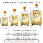 1-Piece Cute Animal  Artistic Pastoral Summer  Suitcase Luggage Cover, Stretch Protective Sleeve