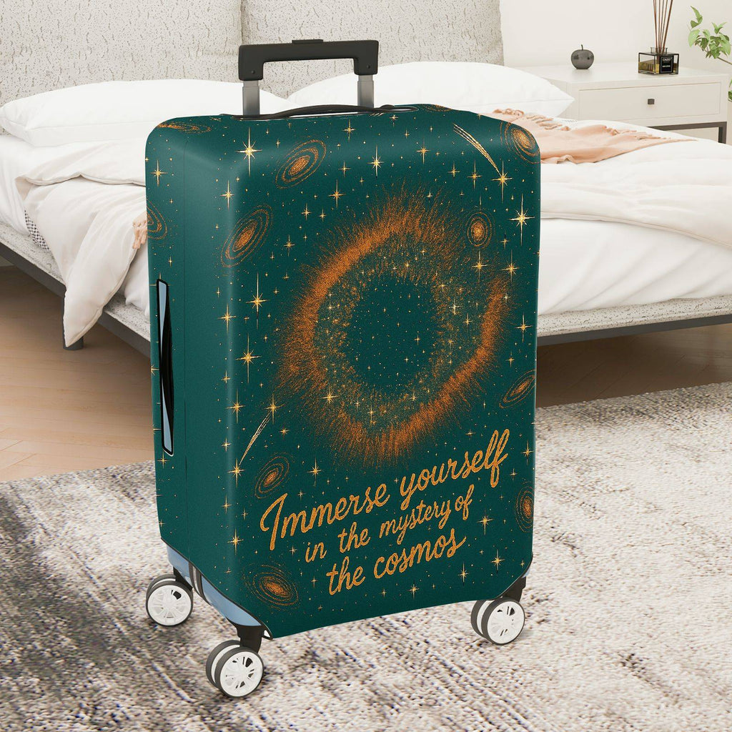 1-Piece Galaxy Starry Sky Space Cosmic Astronomy  Suitcase Luggage Cover, Stretch Protective Sleeve