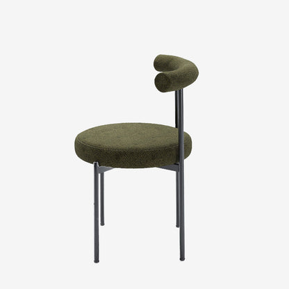 Lot de 2 chaises de salle à manger design moderne, velours vert Julia