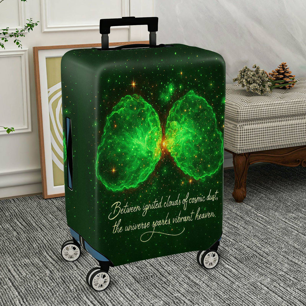 1-Piece Universe Celestial Cosmic Abstract Quote  Suitcase Luggage Cover, Stretch Protective Sleeve