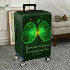 1-Piece Universe Celestial Cosmic Abstract Quote  Suitcase Luggage Cover, Stretch Protective Sleeve
