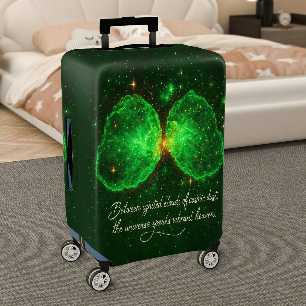 1-Piece Universe Celestial Cosmic Abstract Quote  Suitcase Luggage Cover, Stretch Protective Sleeve
