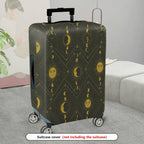 1-Piece Moon Sun Star Galaxy Mystic Geometric  Suitcase Luggage Cover, Stretch Protective Sleeve