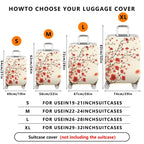 1-Piece Elegant Sakura Floral Branch Pattern Travel  Suitcase Luggage Cover, Stretch Protective Sleeve