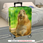 1-Piece Cute Animal Prairie Dog Nature Wildlife Art  Suitcase Luggage Cover, Stretch Protective Sleeve
