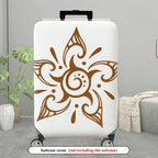 1-Piece Abstract Floral Geometric Mandala Art Bohemian  Suitcase Luggage Cover, Stretch Protective Sleeve