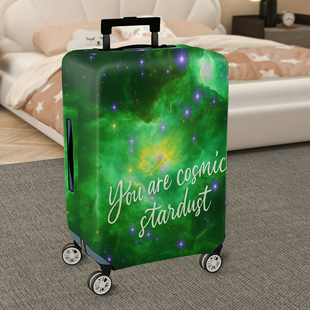 1-Piece Cosmic Stardust Galaxy Universe Inspirational Nebula  Suitcase Luggage Cover, Stretch Protective Sleeve