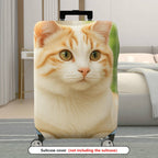 1-Piece Cute Cat Feline Animal Nature Whiskers  Suitcase Luggage Cover, Stretch Protective Sleeve