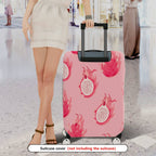 1-Piece Pink Dragon Fruit Pattern Travel Vacation Holiday Fruit  Suitcase Luggage Cover, Stretch Protective Sleeve