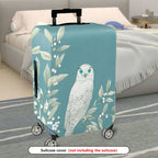 1-Piece Nature Floral Bird Animal Owl  Suitcase Luggage Cover, Stretch Protective Sleeve