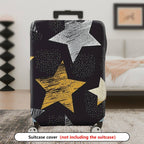 1-Piece Starry Night Celestial Cosmic Galaxy Stellar  Suitcase Luggage Cover, Stretch Protective Sleeve