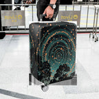 1-Piece Starry Night Forest Abstract Artistic Cosmic Sky  Suitcase Luggage Cover, Stretch Protective Sleeve