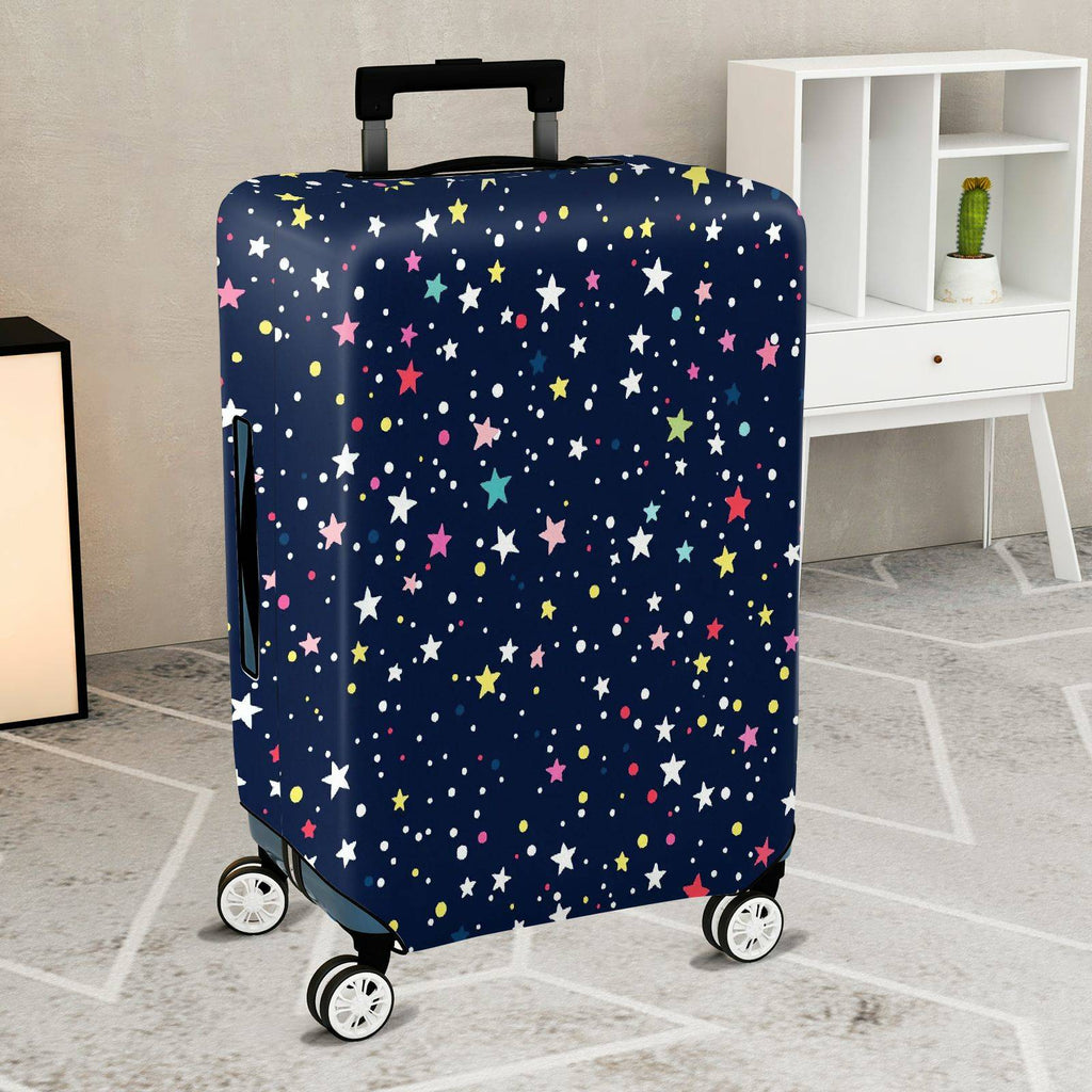 1-Piece Starry Night Colorful Galaxy Cosmic Space Astral  Suitcase Luggage Cover, Stretch Protective Sleeve