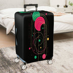 1-Piece Colorful Geometric Abstract Artistic Modern Chic  Suitcase Luggage Cover, Stretch Protective Sleeve