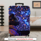 1-Piece Astronaut Galaxy Space Stars Cosmic Adventure  Suitcase Luggage Cover, Stretch Protective Sleeve
