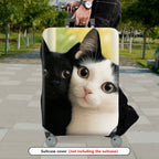 1-Piece Cute Cat Lovers  Animal Fun Decorative  Suitcase Luggage Cover, Stretch Protective Sleeve