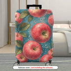 1-Piece Apple Fruit Bubble Blue Leaf Artistic Colorful  Suitcase Luggage Cover, Stretch Protective Sleeve