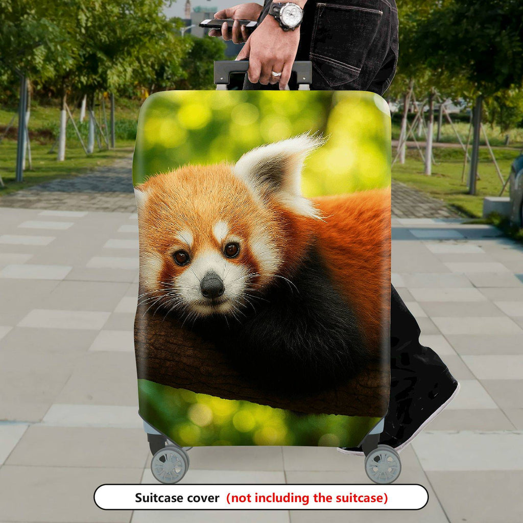 1-Piece Red Panda Animal Nature Wildlife Cute Forest  Suitcase Luggage Cover, Stretch Protective Sleeve