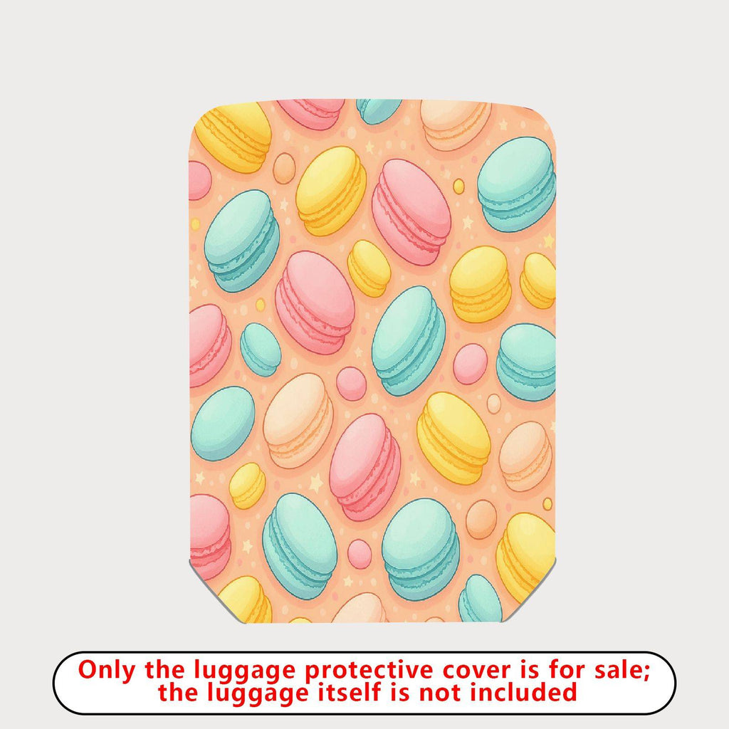 1-Piece Macaron Pastel Cute Colorful Fun Pattern  Suitcase Luggage Cover, Stretch Protective Sleeve