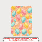 1-Piece Macaron Pastel Cute Colorful Fun Pattern  Suitcase Luggage Cover, Stretch Protective Sleeve