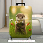 1-Piece Nature Animal Flower Forest Cute  Suitcase Luggage Cover, Stretch Protective Sleeve