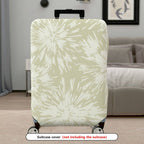 1-Piece Abstract Starburst Beige Pattern Decorative  Suitcase Luggage Cover, Stretch Protective Sleeve