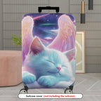 1-Piece Angel Cat Galaxy Dream Wing Star  Suitcase Luggage Cover, Stretch Protective Sleeve
