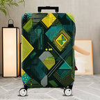 1-Piece Abstract Geometric Colorful Trendy Modern Artistic  Suitcase Luggage Cover, Stretch Protective Sleeve