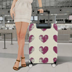 1-Piece Heart Pattern Romantic Love Passion Holiday Vacation  Suitcase Luggage Cover, Stretch Protective Sleeve