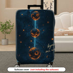1-Piece Cosmic Galaxy Space Planet Pattern  Suitcase Luggage Cover, Stretch Protective Sleeve