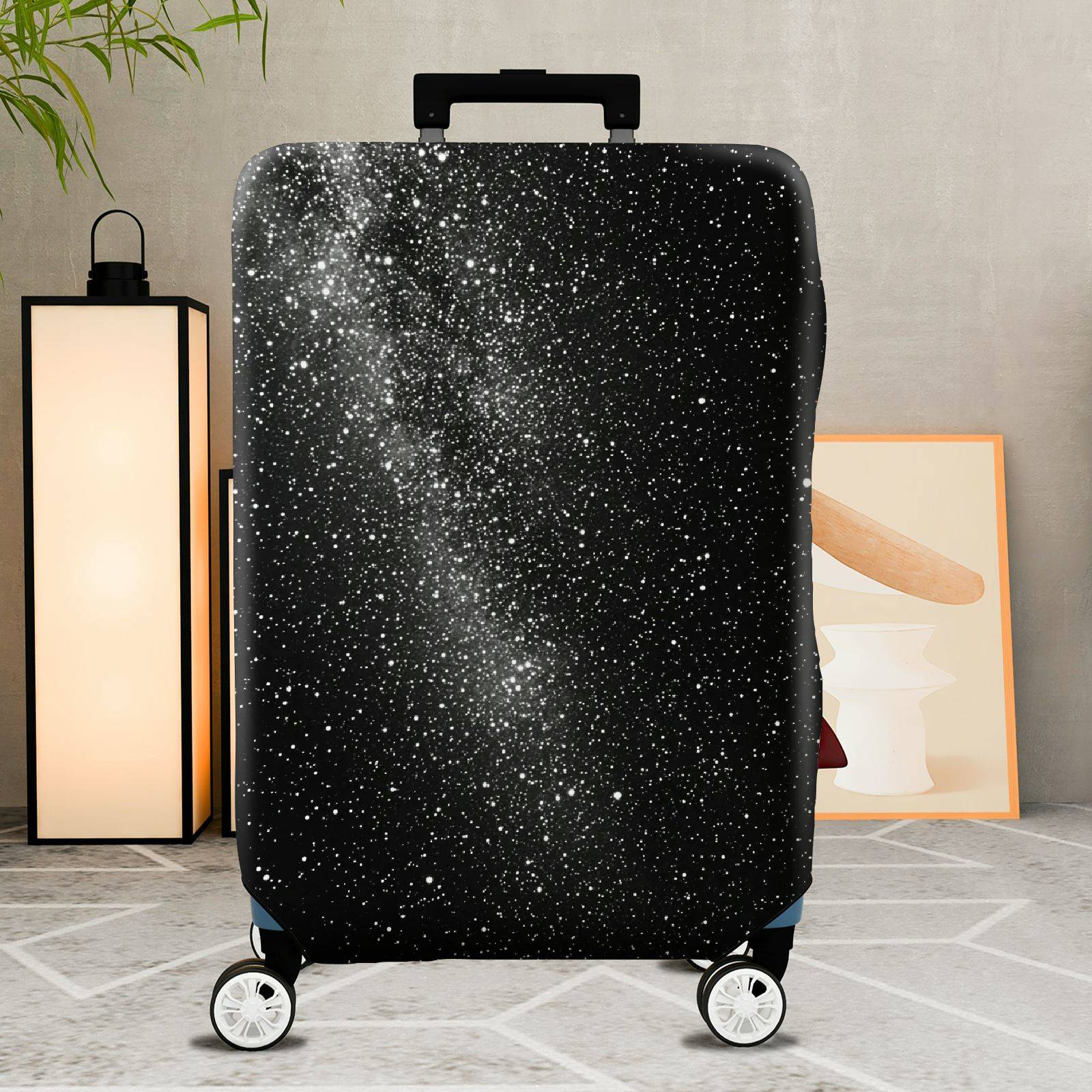 1-Piece Starry Night Galaxy Cosmic Space Astral Celestial  Suitcase Luggage Cover, Stretch Protective Sleeve
