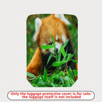 1-Piece Cute Red Panda Bamboo Nature Animal Wildlife  Suitcase Luggage Cover, Stretch Protective Sleeve