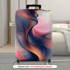 1-Piece Abstract Swirl Colorful Artistic Modern Stylish  Suitcase Luggage Cover, Stretch Protective Sleeve