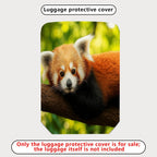 1-Piece Red Panda Animal Nature Wildlife Cute Forest  Suitcase Luggage Cover, Stretch Protective Sleeve