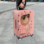 1-Piece Animal Bubble Tea Sunglasses Flower Jewelry  Suitcase Luggage Cover, Stretch Protective Sleeve